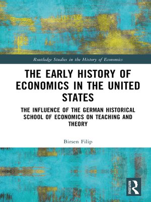 cover image of The Early History of Economics in the United States